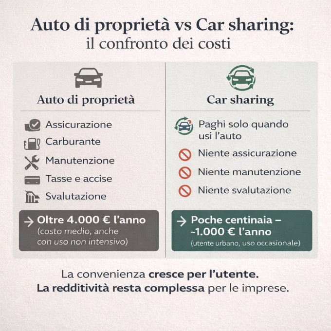 Car sharing vs confronto
